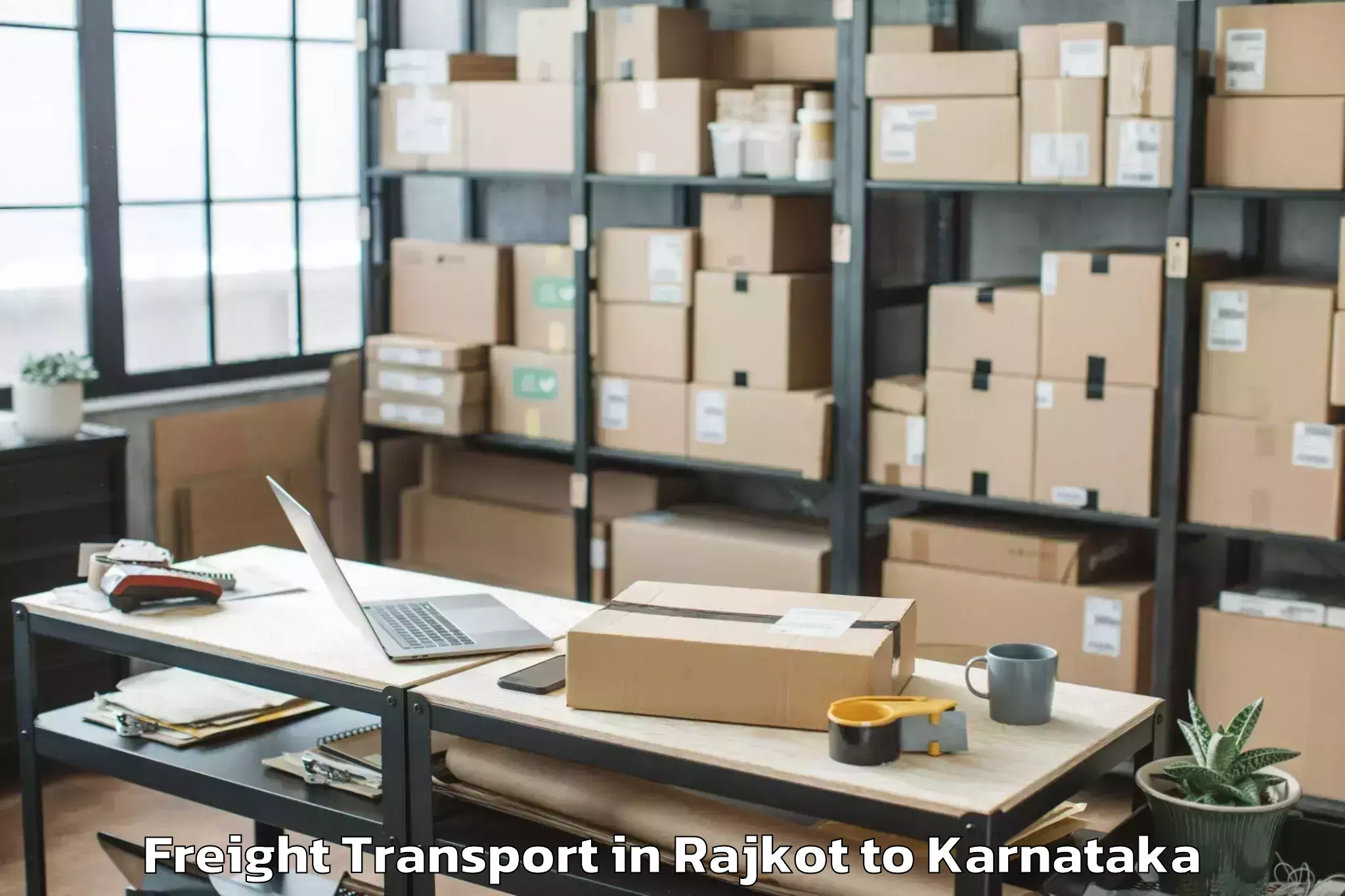 Book Rajkot to Nagamangala Freight Transport